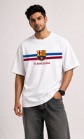 FC Barcelona Heritage Oversized T-Shirt – White Edition